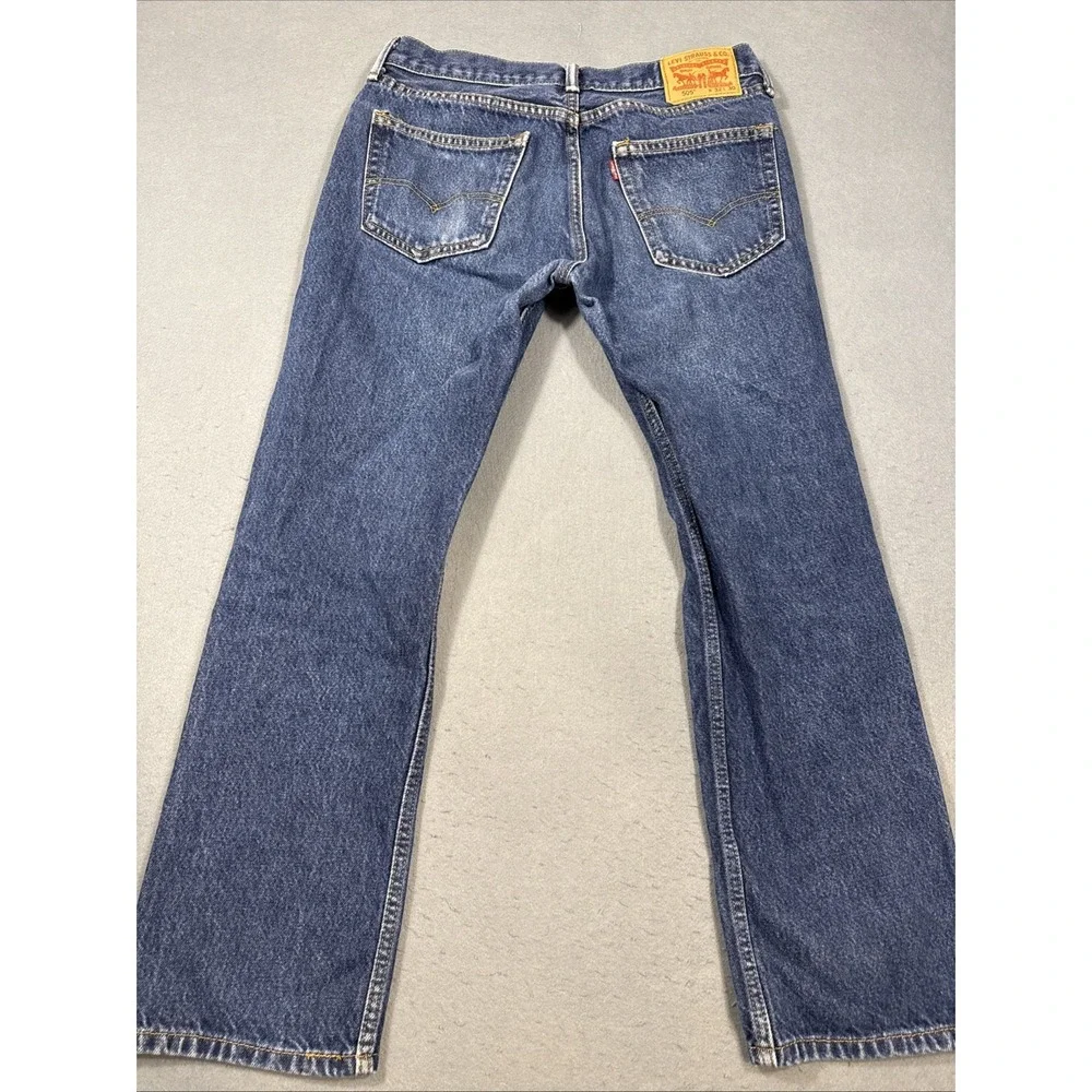 JEANS Levi Strauss Co 505 Mens W32 L30 Dark Wash Straight‎ Leg